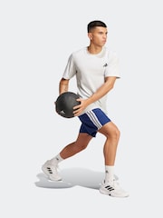 Синий - Спортивные шорты с полосками adidas Essentials 3 - Image 3 of 6