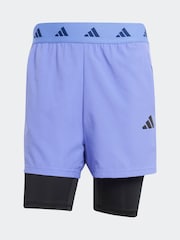 Синий - Шорты 2-в-1 adidas Gym+ - Image 6 of 6