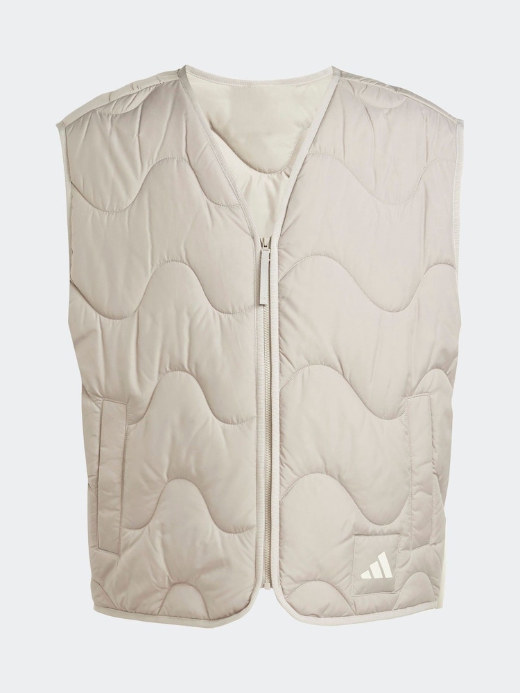 adidas Brown Nuganic Light Insulation Gilet - Image 13 of 13 adidas Brown Nuganic Light Insulation Gilet - Image 13 of 13