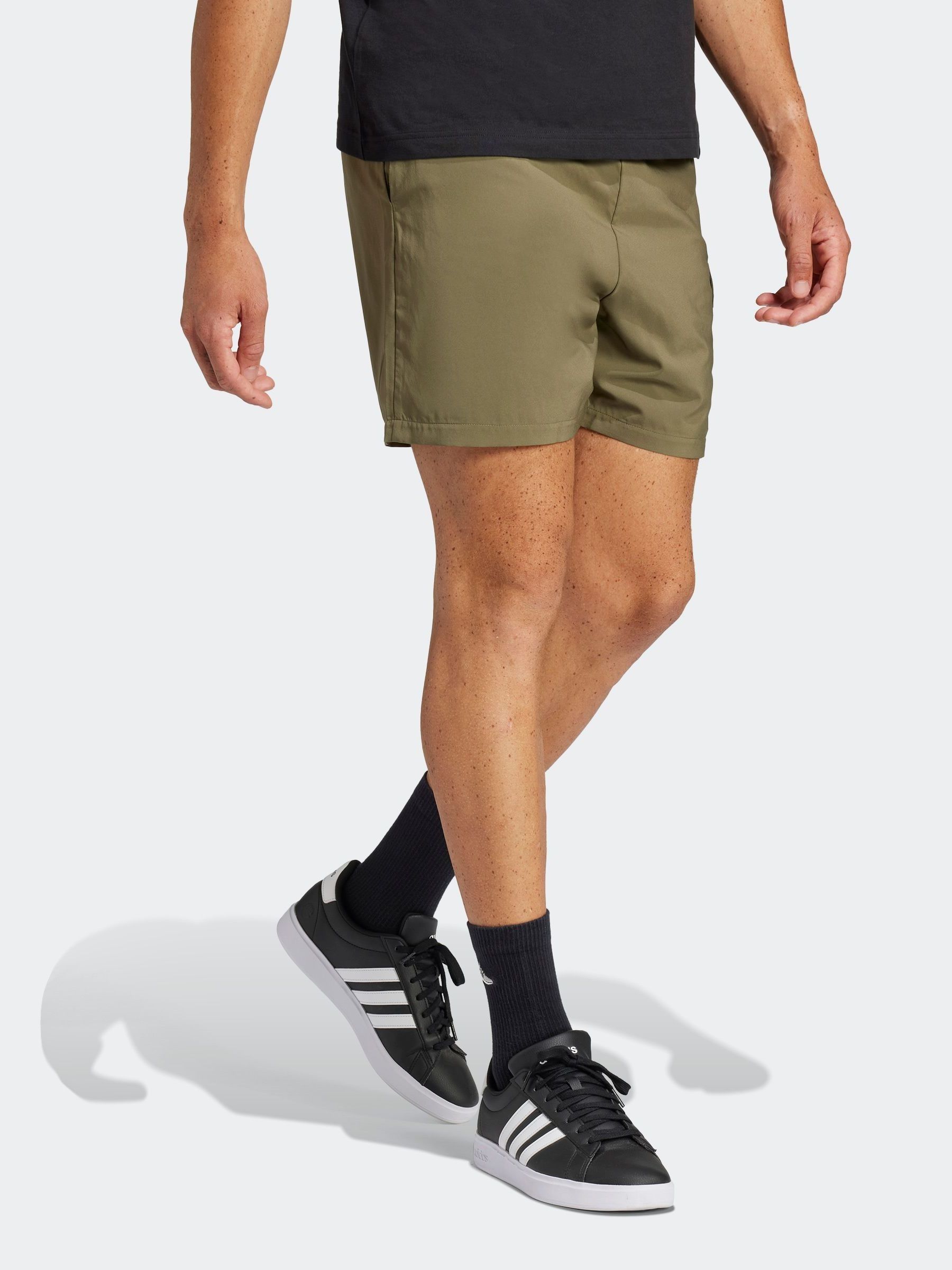 Buy adidas Green Essentials Small Logo Cargo Chelsea Shorts from