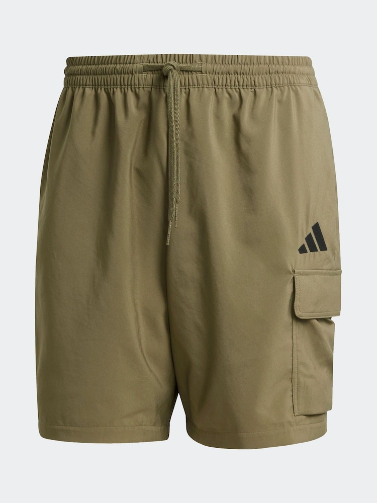 Зеленый - Шорты Челси с логотипом Adidas Small Essentials - Image 6 of 6