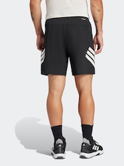 adidas Black Icon 3-Stripes Shorts - Image 2 of 6