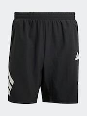 adidas Black Icon 3-Stripes Shorts - Image 6 of 6