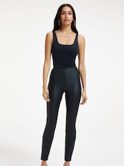 Good American Black Better Than Leather Leggings - Image 1 of 6