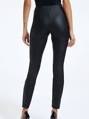 Good American Black Better Than Leather Leggings - Image 2 of 6