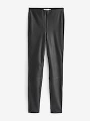 Good American Black Better Than Leather Leggings - Image 6 of 6