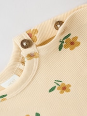 Yellow Sunflower Baby Top and Wide Leg Trousers 2 Piece Set (0mths-2yrs) - Image 14 of 15