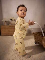 Sonnenblumendesign/Gelb - Baby Top and Wide Leg Trousers 2 Piece Set (0mths-2yrs) - Bild 2 von 8