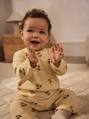 Sonnenblumendesign/Gelb - Baby Top and Wide Leg Trousers 2 Piece Set (0mths-2yrs) - Bild 3 von 8