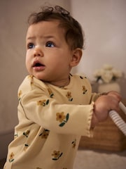 Sonnenblumendesign/Gelb - Baby Top and Wide Leg Trousers 2 Piece Set (0mths-2yrs) - Bild 4 von 8