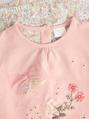 Lazo floral rosa - Conjunto de 2 piezas de leggings y camiseta de manga corta - Imagen 8 de 11