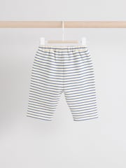 Navy/ White Stripe Frill Hem Baby Sweat Jumper & Trousers Set - Image 7 of 11