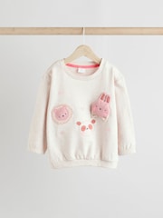 Tan Brown Wadded Character Sweater and Leggings Set - Image 3 of 11
