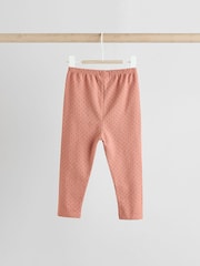 Tan Brown Wadded Character Sweater and Leggings Set - Image 4 of 11