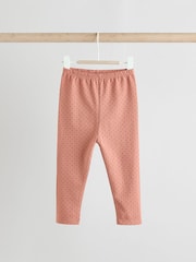 Tan Brown Wadded Character Sweater and Leggings Set - Image 6 of 11