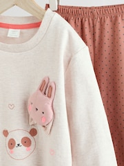 Tan Brown Wadded Character Sweater and Leggings Set - Image 7 of 11