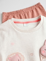 Tan Brown Wadded Character Sweater and Leggings Set - Image 8 of 11