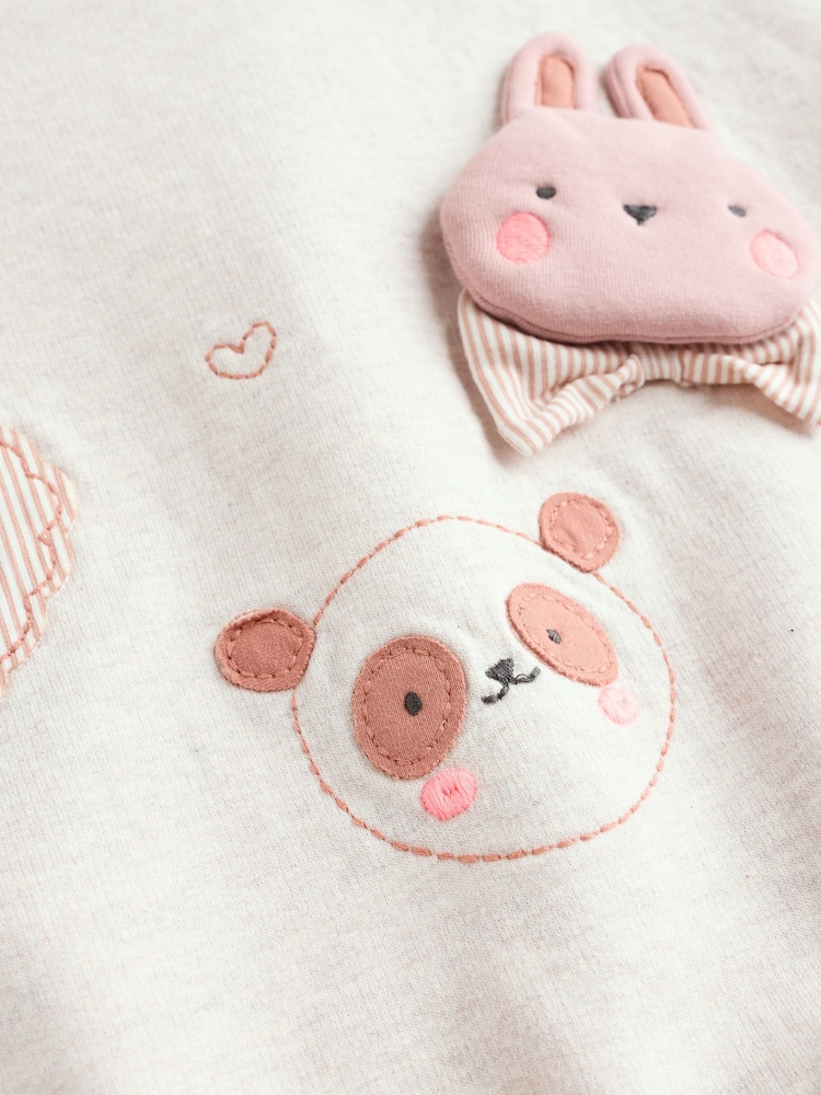 Tan Brown Wadded Character Sweater and Leggings Set - Image 9 of 11