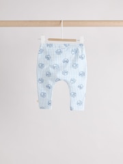 Navy Blue Gingham Bunny Baby Long Sleeve Top and Leggings Set - Image 6 of 10