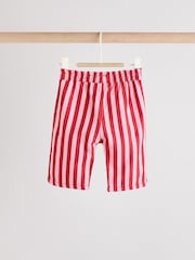 Red/White Stripe & Hearts 100% Cotton Baby Sweat Top & Trousers Set 2 Piece - Image 6 of 14
