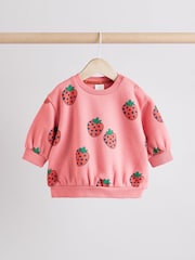 Red Strawberries Sweater and Leggings Set - Image 3 of 11