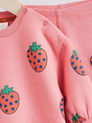 Red Strawberries Sweater and Leggings Set - Image 7 of 11