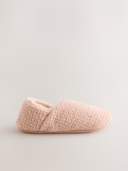 Pink Faux Fur Lined Shoot Slippers - Image 6 of 10