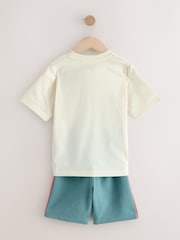 белый/синий с динозавром - Короткая пижама (3-14лет) - Image 6 of 8