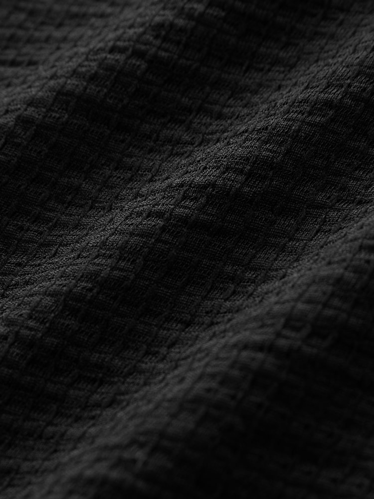 Noir - Top coordonné en jersey texturé - Image 2 of 7