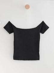 Noir - Top coordonné en jersey texturé - Image 6 of 7