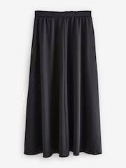 Noir - Jersey texturé Coord Midaxi Jupes - Image 5 of 7