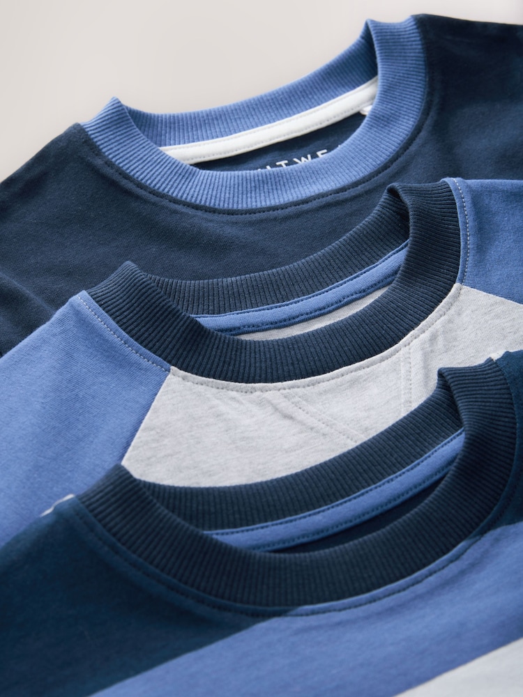 Navy/Grey Short Pyjamas 3 Pack (3-16yrs) - Image 5 of 5