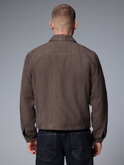 Dark Stone Faux Suede Western Jacket - Image 3 of 10