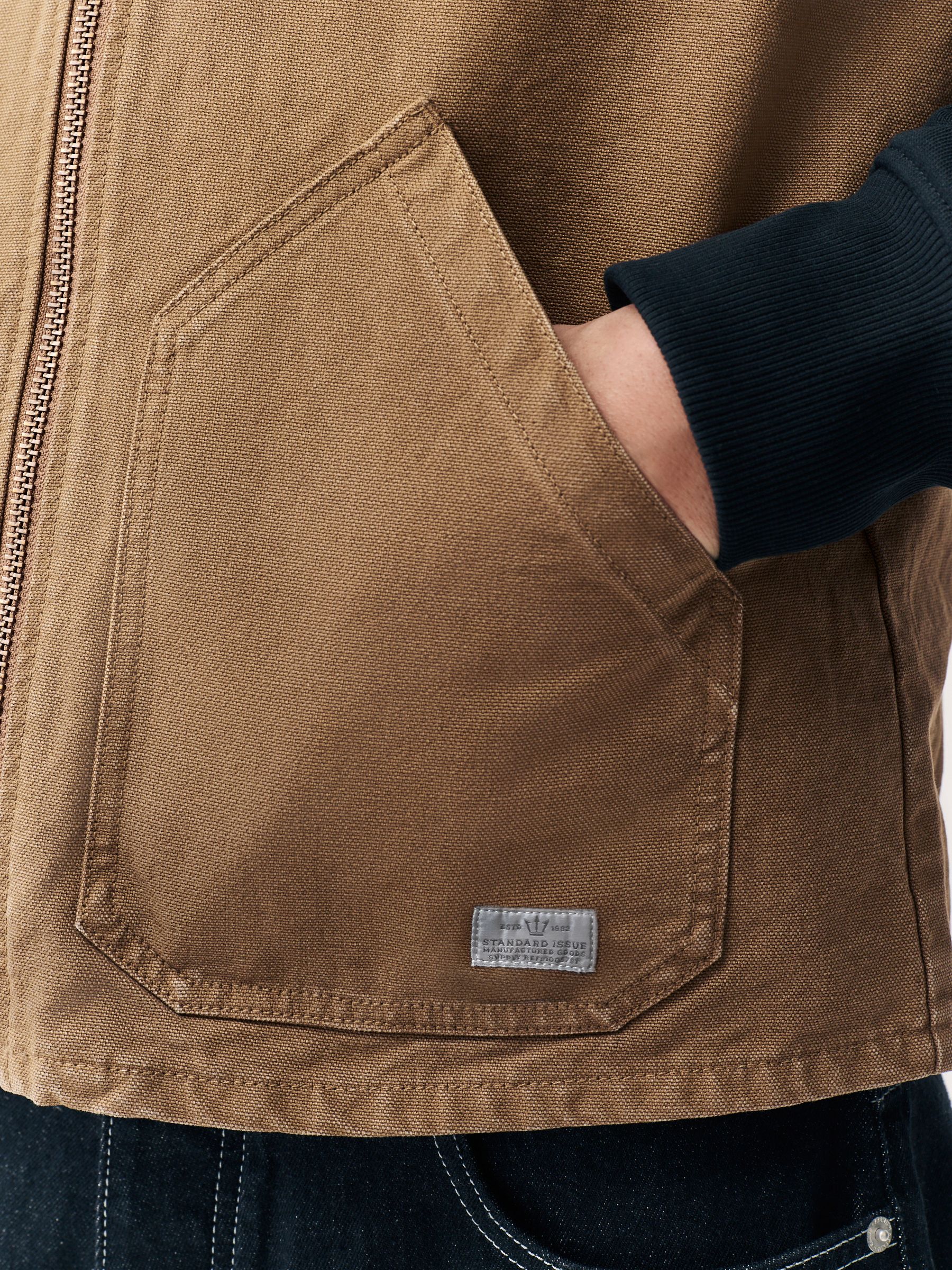 Buy Tan Brown Canvas Worker Gilet from Next USA