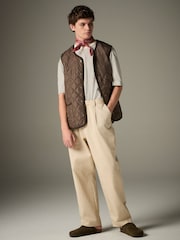 Brown Diamond Quilt Gilet - Image 2 of 9