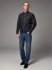 Black Faux Leather Biker Jacket - Image 2 of 13