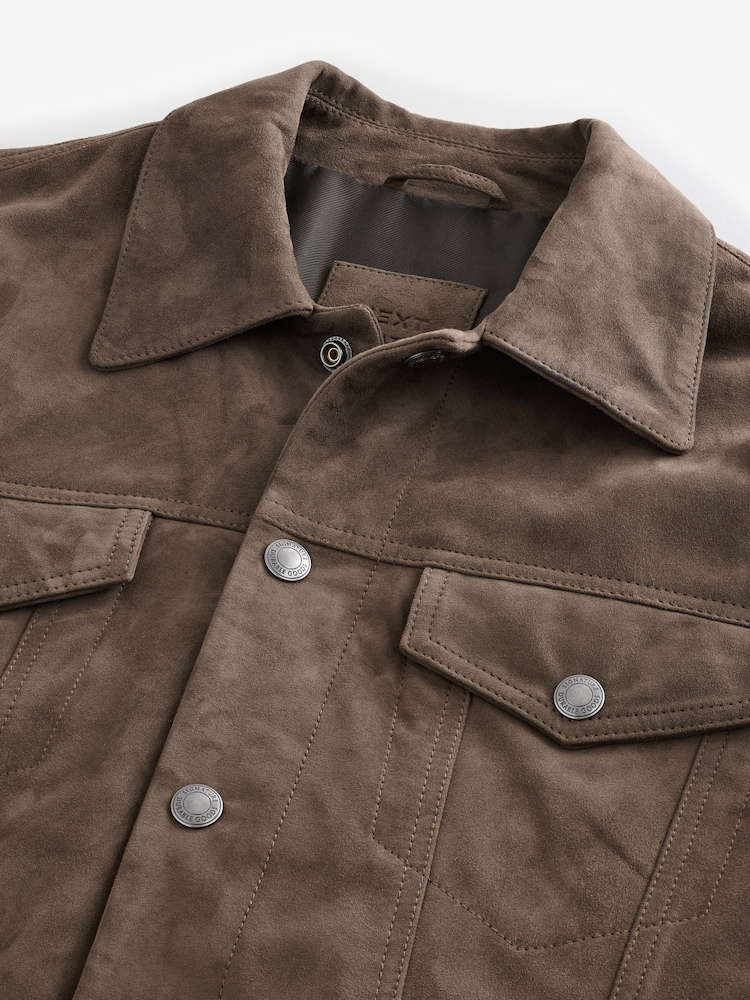 Brown Suede Western Jacket - Image 10 of 10
