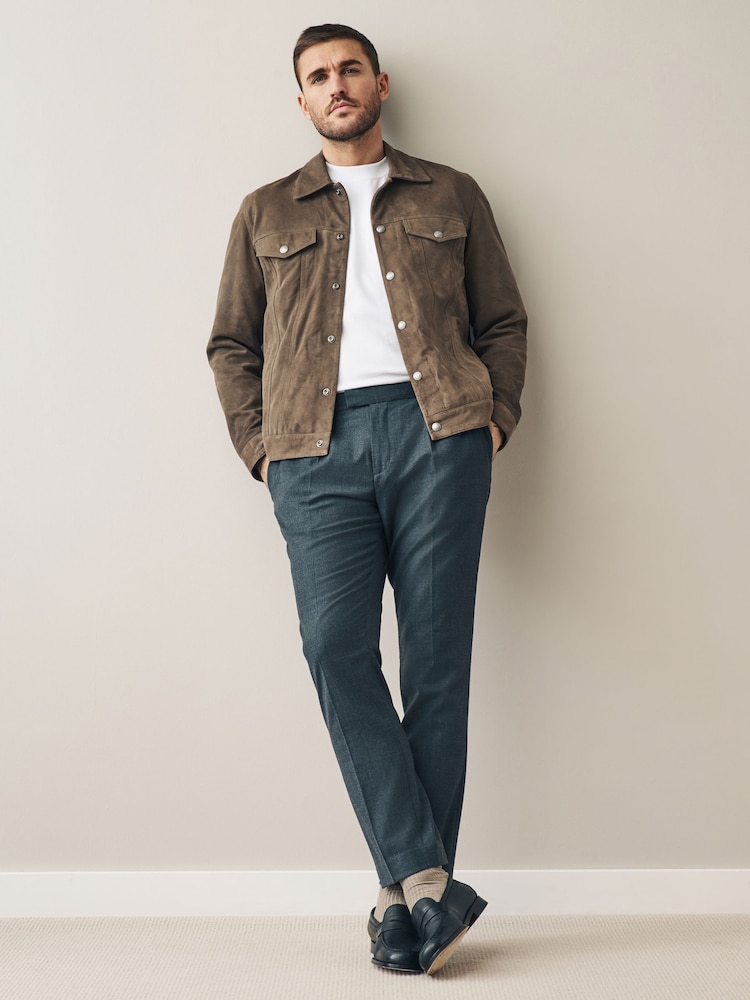 Brown Suede Western Jacket - Image 2 of 10