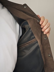 Brown Suede Western Jacket - Image 6 of 10