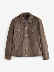 Brown Suede Western Jacket - Image 7 of 10