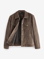 Brown Suede Western Jacket - Image 8 of 10