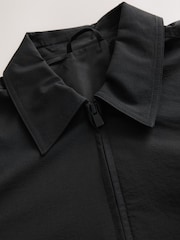 Black Stretch Technical Shacket - Image 10 of 10