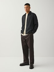 Black Stretch Technical Shacket - Image 2 of 10