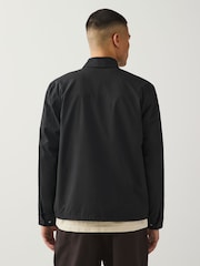 Black Stretch Technical Shacket - Image 3 of 10