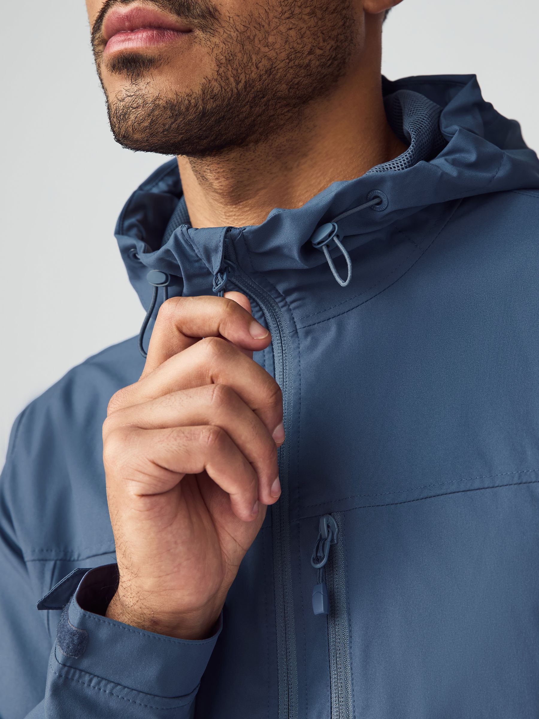 Buy Blue Shower Resistant Anorak Jacket from Next USA
