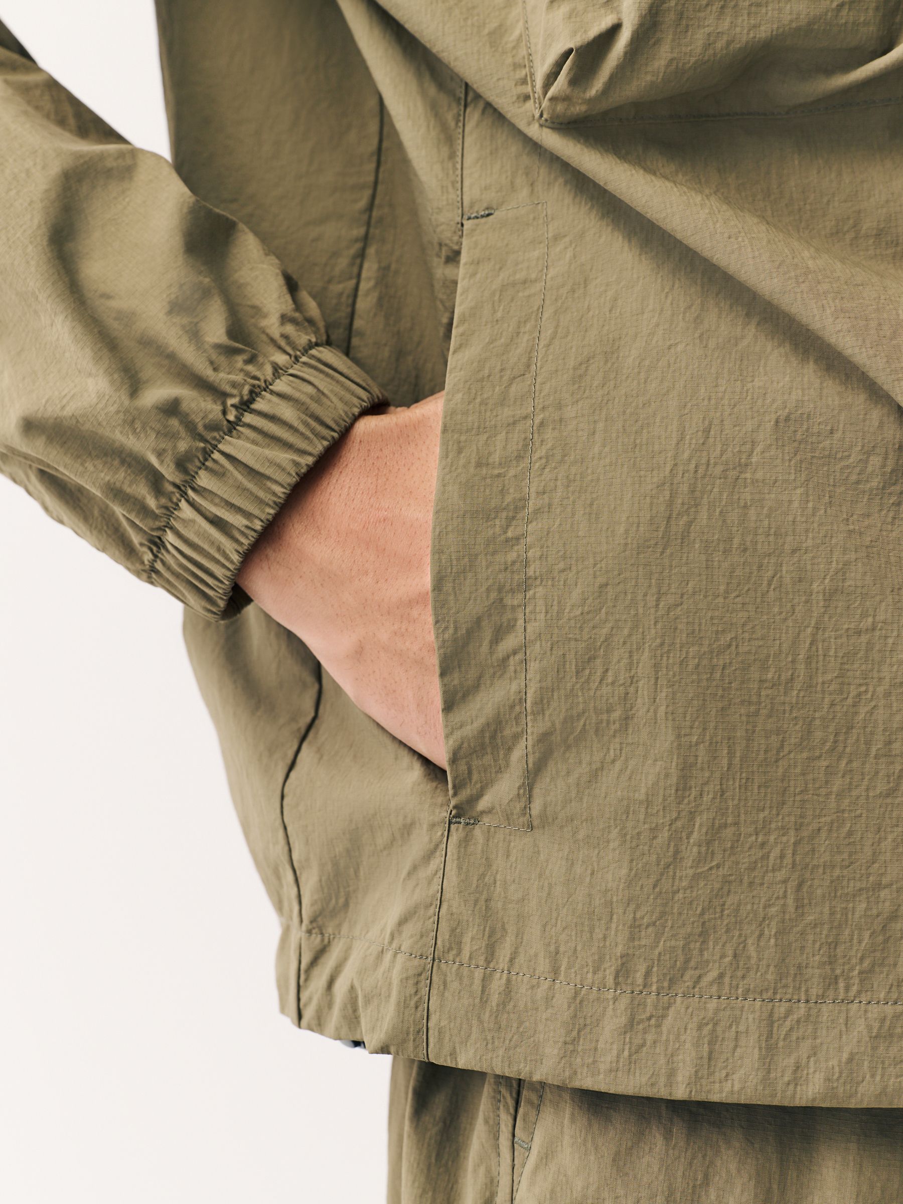 Buy Khaki Green Overhead Quarter Zip Jacket from the Next UK