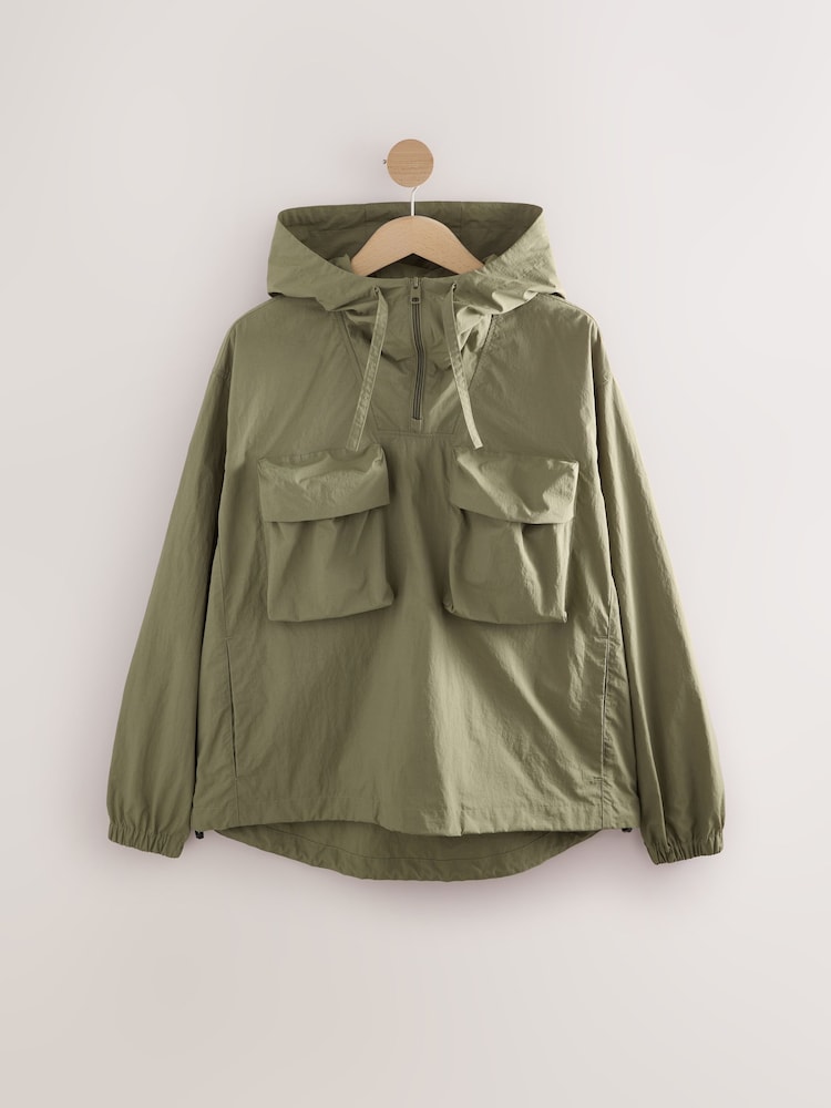 Khaki Green Overhead Quarter Zip Jacket - Image 7 of 7