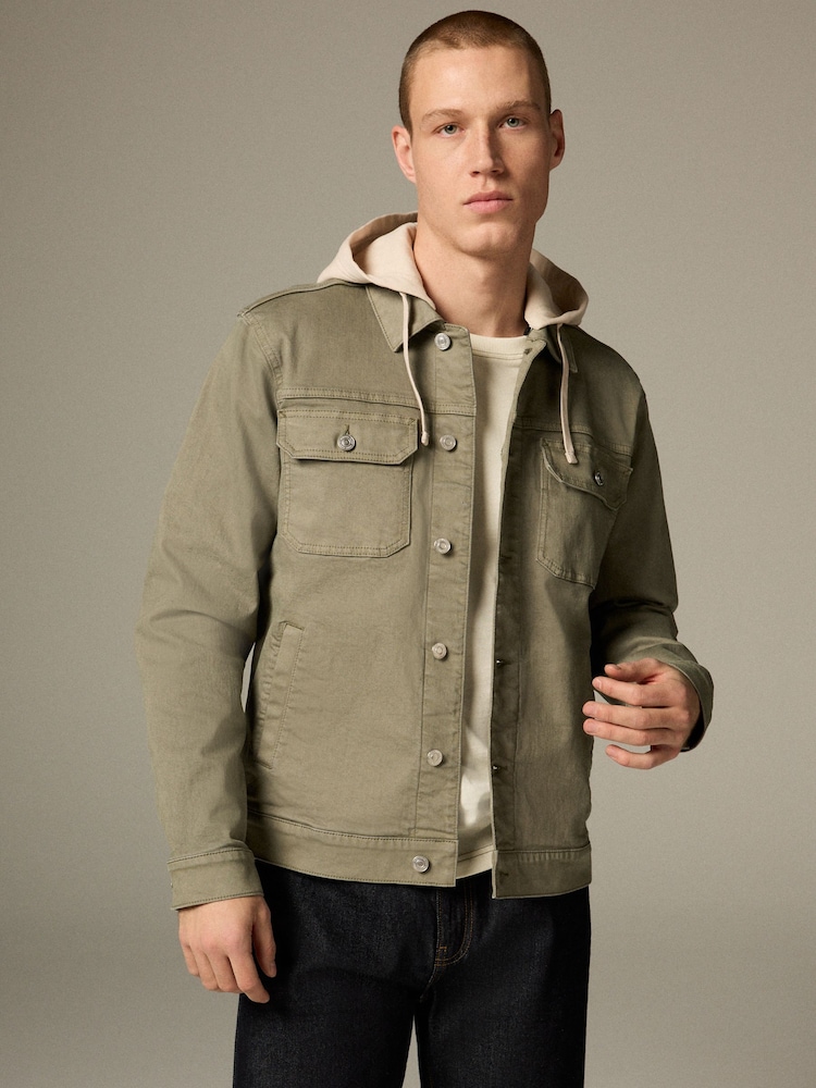 Szałwiowy - Hooded Denim Jacket - Image 4 of 11