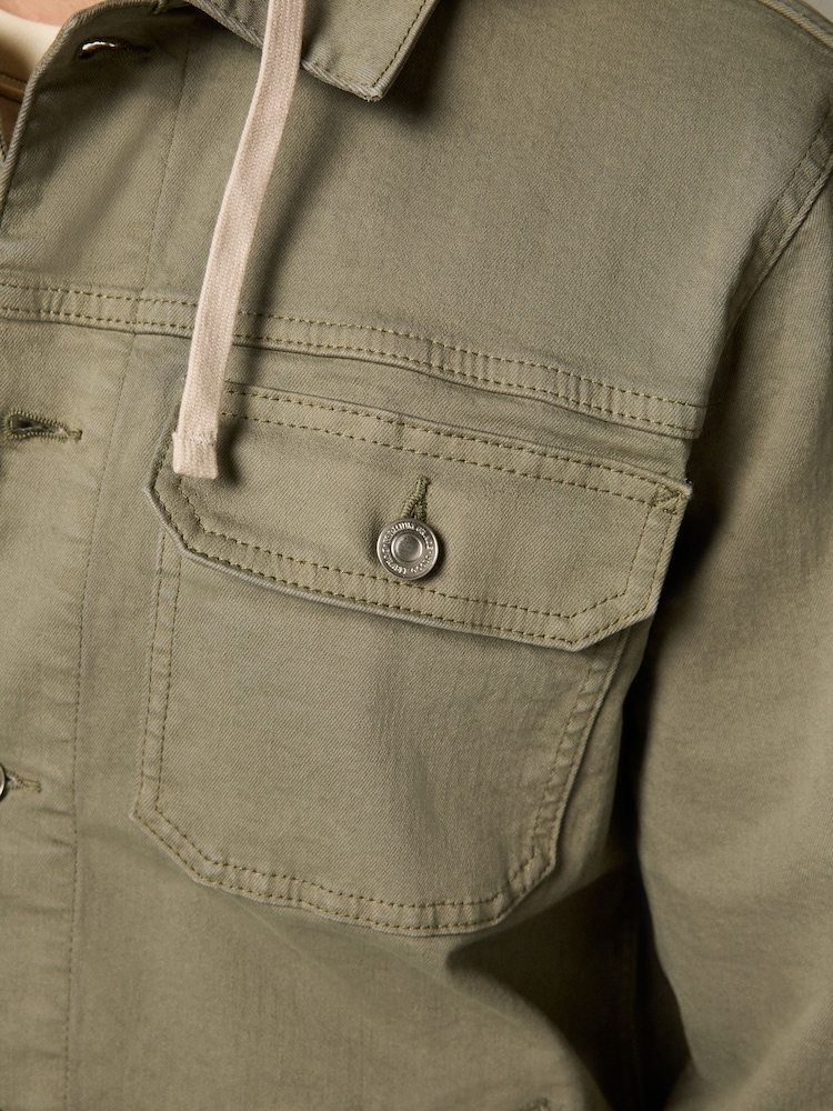 Szałwiowy - Hooded Denim Jacket - Image 7 of 11