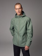 Sage Green Waterproof Rubberised Anorak - Image 1 of 9